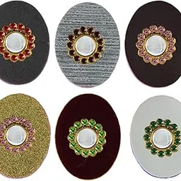 vidhya kangan Handmade Fancy Stone stud Work Saree pin Brooch for Women Jewellery Latest Stylish Crystal Unisex Floral Shape Brooch for Women/Girls (sku-bro2910)-picture-34
