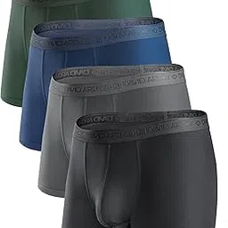 david archy Men's Underwear Micro Modal Dual Pouch Trunks Support Ball Pouch Bulge Enhancing Boxer Briefs for Men 3 or 4 Pack-picture-55