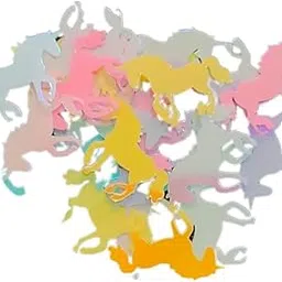 kunya® Resin Nail Art Tool,Slime for Nail Decoration Flakes for DIY Hologram & Glitter Sequins100 / 120 Units in per Packets (Unicorn)-image-38