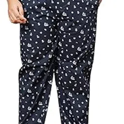 hardsoda by The Indian Garage Co Men Plus Size Regular Fit Nautical Printed Mid-Rise Lounge Pants-picture-37