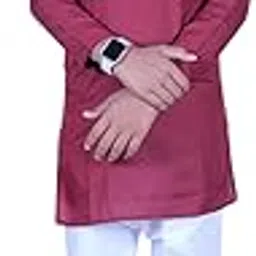 yuvina fashion Mens Red Colour Plain Kurta Pajaama Set-picture-27