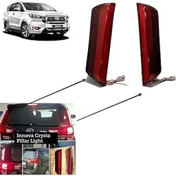 TRENDWALA Rear Back Pillar LED Brake Light with Wiring for Toyota Innova Crysta Old Model, Type-1-image-19