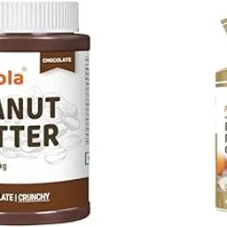 Pintola Choco Spread Peanut Butter (Crunchy) (1kg) & Pintola Organic Wholegrain Brown Rice Cakes (All Natural, Unsalted), 125 g-picture-30