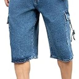 hubberholme Men Cotton Relaxed Fit Mid-Rise Knee Length Shorts 1-picture-4