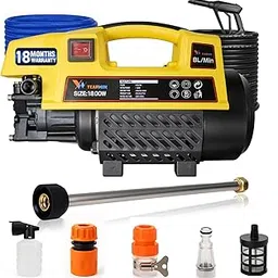YEARWIN Smart High Pressure Washer 150 Bars,1800 Watts,8L/ Min Water Flow Rate,8 Metres Outlet Hose, Portable for Car, Bike and Car Washer High Pressure Pump for Home (SMART2.0)-picture-26