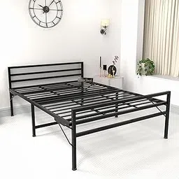 Honey Touch Metal Double Bed | Folding Style No Assembly Required | Powder Coated | 4Ft X 6.25Ft (Double, Without Mattress)-picture-18
