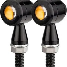 Vagary Waterproof 2Pcs Bike Motorcycle Indicators Turn Signal Lights For For Ktm, Hero, Kawasaki Gixxer, R6, Ninja 300, Cbr, R15 V4, Ninja, R15 V3, Pulsar Rs, Yzf R15, R15 V2(Yellow) - Led-image-16