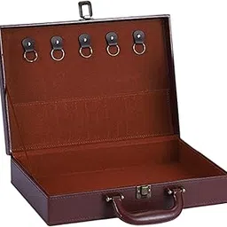 club bollywood The Style Sutra Real Estate Handover Leather Box Container Luxury Key Suitcase for Men Women Brown-picture-37