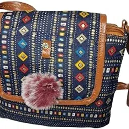Women sling bag/imported fabric/vegan leather/fashion cross body bags/Stylish/Travel & office use-picture-51