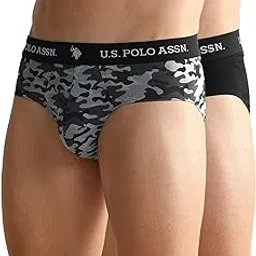 u.s. polo assn. Men's Cotton Blend Classic Solid Briefs-picture-27