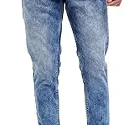 the bear house Men's Blue Skinny Fit Solid Cotton Blend Jeans-picture-52