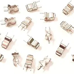 (Pack of 20) 5x20 mm Glass Fuse Clip Brass Plated Tin Fuse Holder Clip for 5x20 mm Glass Ceramic Tube Quick Fast Blow Fuse Clips Holders-picture-34