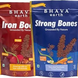 BhavaEarth Iron Boost & Strong Bones | Kids & Mothers Combo | Natural Bone & Blood Health | 600g (300g x 2)-picture-53