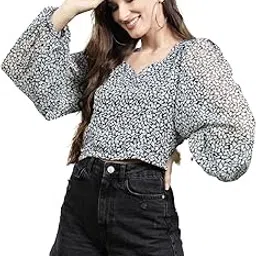 sera Women's Floral Regular Fit CasualTops-picture-33