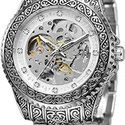 forsining Men's Skeleton Engraving Watch Automatic Watch for Men Waterproof Self Winding Wrist Watch-picture-10