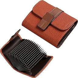 Kraptick Stylish Card Holder- Lightweight and Durable Credit Card Pouch, Debit Card Holder, Wallet for Compact ATM Card & Travel, Fashionable Card Organiser for Men and Women (Dark Brown)-picture-23