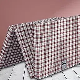 COLOFLY 3 Inch UHD Foam Three Fold Single Bed Reversible Mattress Maroon (72 x 35 x 3) || Foldable Lightweight Gadda for Travel Picnic-picture-26