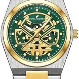 daniel hechter Paris Austerlitz Collection Skeleton Style Analog Watch for Men with Luminous Hands and Stainless Steel Strap - Mechanical-Inspired.-picture-17
