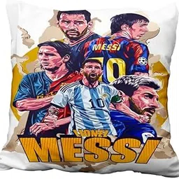 Printwala Messi 12X12 Printed Pillow – Cozy Accent Piece for Football Enthusiasts-image-89