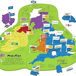Imagimake 5+ Years Mapology United Kingdom - County Shaped Puzzle Pieces - Educational Toy For Boys & Girls Above 5 Years-picture-17