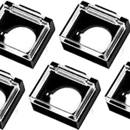 ATORSE 5 Pieces Push Button Guard for 16mm Switch Lock Lid Lock Protector B-picture-38