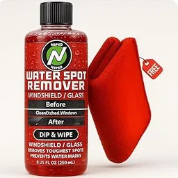 NAPKO POLISHE Car Heavy Duty Glass Water Spot Remover(100ml) | windshield | 380 GSM Free-picture-24