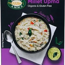 Millet Amma CERTIFIED ORGANIC Millet Rava Upma Mix | 250 GMS Pack | 92% Millet Content | Easy & Ready to Cook | Instant Millet Breakfast Mix | Rich in Protein & High Fiber | 100% Vegan |-picture-29