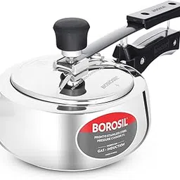 Borosil Pronto Induction Base Inner Lid Stainless Steel Pressure Cooker, 6.8 mm Thick Base, 2 liter-picture-21
