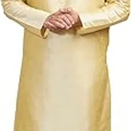 vastramay Men’s Silk Cotton Blend Kurta Pajama Set – Comfortable Solid Kurta with Churidar Pyjama-picture-14