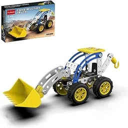 DIY Metal Construction Kit 86 Pcs | Functional Bulldozer Wheel Loader Model | STEM Educational Building Toy-picture-18