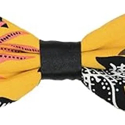 peluche The Blossoming Floral Yellow Bow Tie For Men-picture-16