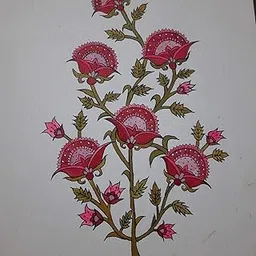 Kala Spree Flower Design Rosevate UV Coated Home Decorative Gift Item purely handmade Painting 12 inch X 16 inch-image-35