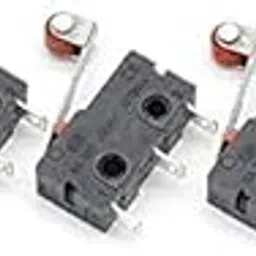 ESPtronics 5 Pcs Limit Switch 220v AC with Roller 3 Pin Momentary Roller Lever Arm Micro Limit Switch AC 250V 5A SPDT for Sensor-picture-48