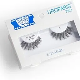 Uroparis PRO 5 Eyelashes for Women — Handmade Eye Lashes | Lightweight False Lashes with Premium Virgin Hair | Invisible Band | For Glam Look & Enhance Beauty (Black) - 1 Pair-image-15