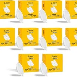 Jaquar Strella Slim 5W Round Recess Down Light - Cool White, Energy Efficient LED Ceiling Light for Home and Office (Pack of 10)-picture-12