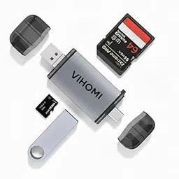 6-in-1 Metal OTG Card Reader – USB Type-C, USB 3.0 & Micro USB Ports | SD, TF, Micro SD, SDHC, SDXC, MMC Compatible | Fast Data Transfer, Plug & Play, Portable Adapter for Mobile, Laptop & PC-image-90