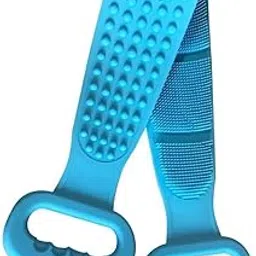 LOMESH Silicone Body Scrubber - Exfoliating Loofah for Pampering Yourself - Bath Body Brush with Soft Tips - Silicone Shower Scrubber for Your Back Mud - Silicone Body Sponge for Bathing (Blue)-picture-23