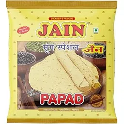 JAIN Papad Moong Dal Special, Light Masala, Handmade, 500gm, Size-10 Inches, Contains 27-30 Papads Per Pack (Pack of 2)-picture-27
