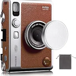 Cxqbsmy Lens Cap for Fujifilm Instax Mini Evo, Compatible with Fujifilm Instax Mini Evo Lens Aluminum Protective Cap, Dustproof, Waterproof and Scratch-proof Camera Protective Cover (Siliver)-picture-26