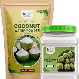 Bliss of Earth Apple Custard Powder 500gm + Coconut Water Powder 1kg Natural Spray Dried, No Added Sugar Great for Health & Wellness COMBO-picture-22