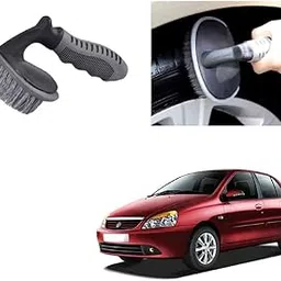 All Purpose Alloy Wheel Tire Car Rim Tyre Cleaning Brush Essential Universal Accessories Suitable for Tata Indigo CS-picture-33