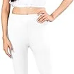 indian flower 3/4 Viscose Lycra Capri Leggings for Women-picture-10