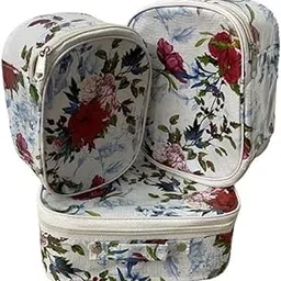 Ultimatefashionista Combo Pack of 1pc Multipurpose Vanity Box Set of 3pcs Vanity Box Makeup Kit Box Jewellery Organizer, Multipurpose Kit, Travelling Bag Vanity Box (White)-image-21