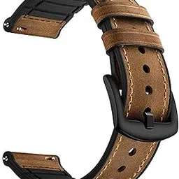 PEFKO PSS94 22MM Hybrid Faux Leather Belt Loop Bands / Straps Compatible with Noise Colorfit Pulse 2 Max / Huawei GT2(46mm) / Honor Magic Watch 2(46mm) / Noise Pulse Go Buzz / Boat Flash / Xtend / Xtend Pro / Noise Colorfit Ultra Fireboltt Rage / Fireboltt Phoenix / Noise Colorfit Pulse Grand / Noise Colorfit Pulse 2 Max Smart Watch & All 22mm lug Watches-picture-31