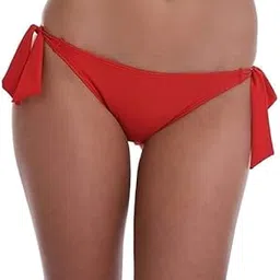 m.a.1 Women Side-Tie Bikini Bottom, Black, Adjustable Strings image 1