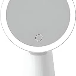 SHONIL 360° Rotating Makeup Mirror with, LED Pink, Lightweight & Durable Vanity Mirror for Home, Travel, or Multipurpose Use-picture-36