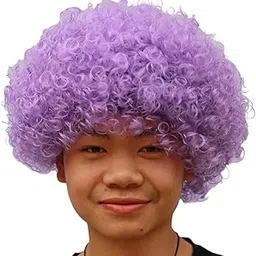 Fancydresswale wig for kids and Adults for role play and fancy dress parties one size fits all (Purple)-picture-14