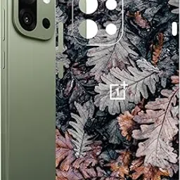 AtOdds Mobile Skin Sticker Wrap | Compatible for ONEPLUS 13S (5G) | Scratchproof Matte Finish | Full Coverage for All Sides & Camera Protection (Dry Leaves)-picture-14
