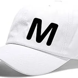 eaglebuzz Unisex Cotton Cap (Alphabet_White_M)-picture-37