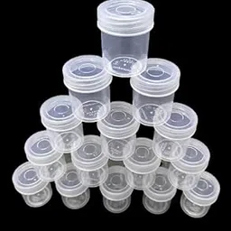 Small Clear Plastic Jars with Screw-On Lids – 10 ml /1 onz (100)-picture-41